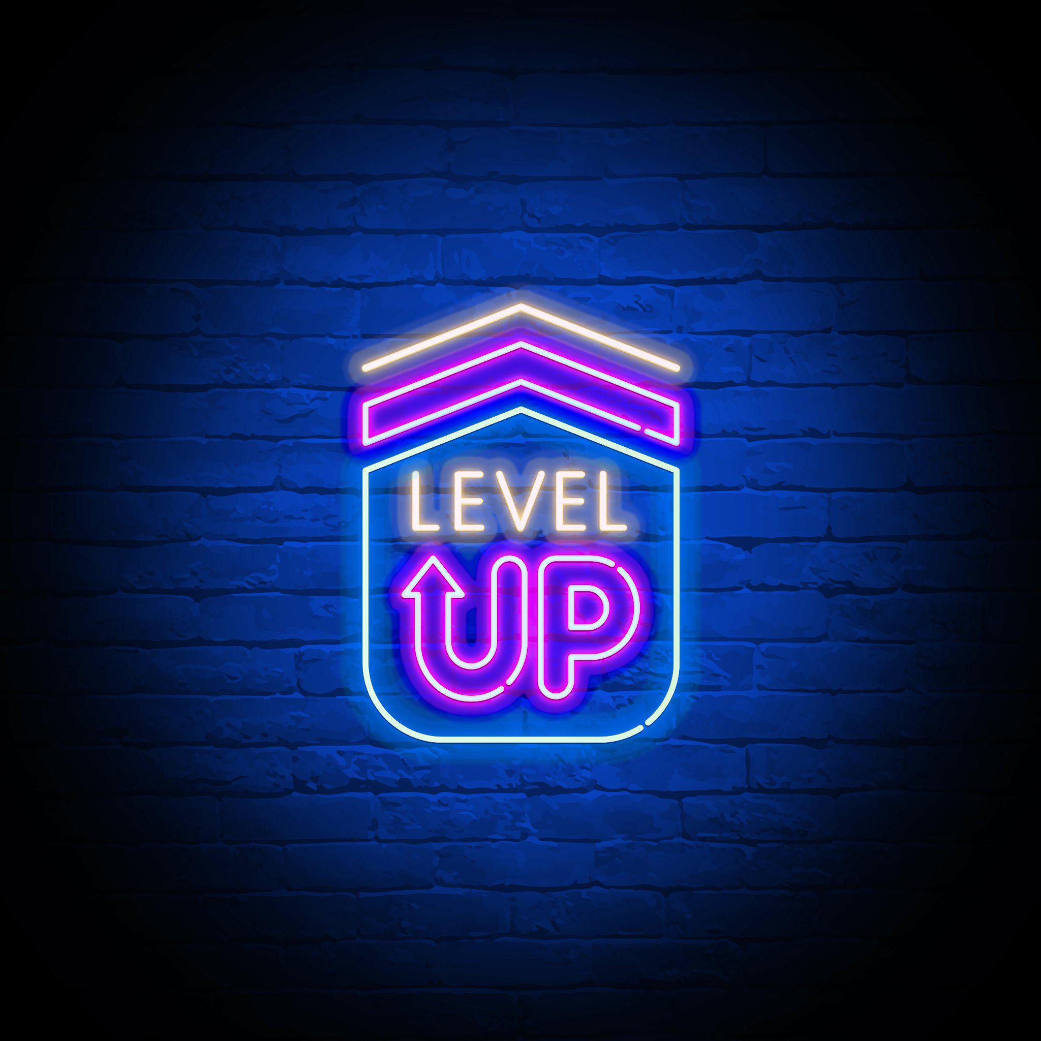 'LEVEL UP' NEON SIGN - NeonFerry