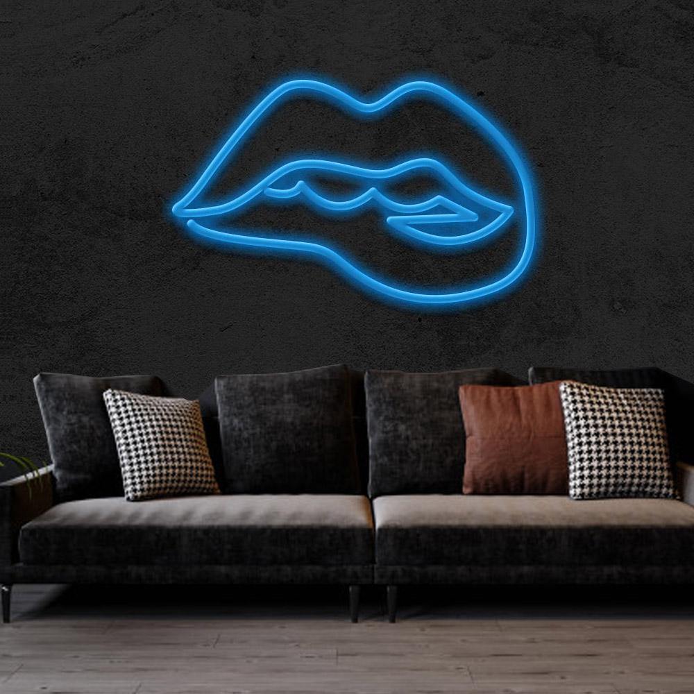 Dripping Lips Neon Sign - NeonFerry