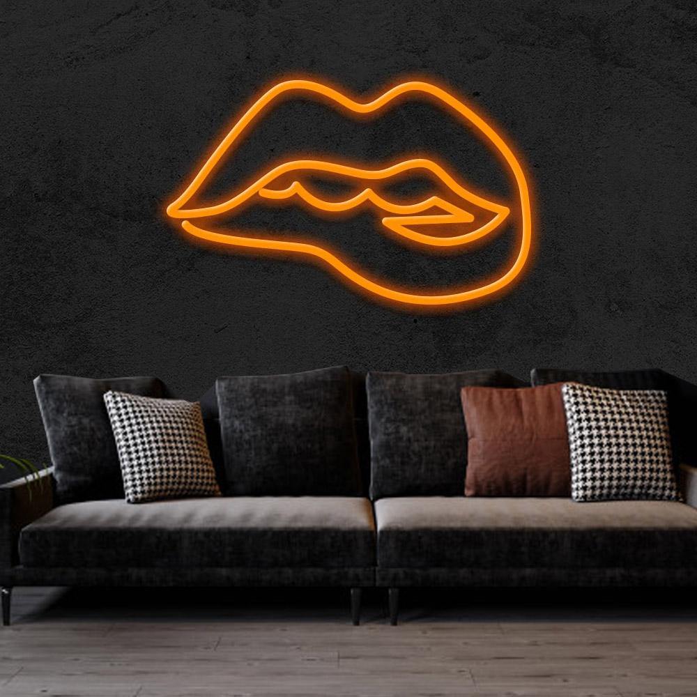 Dripping Lips Neon Sign - NeonFerry