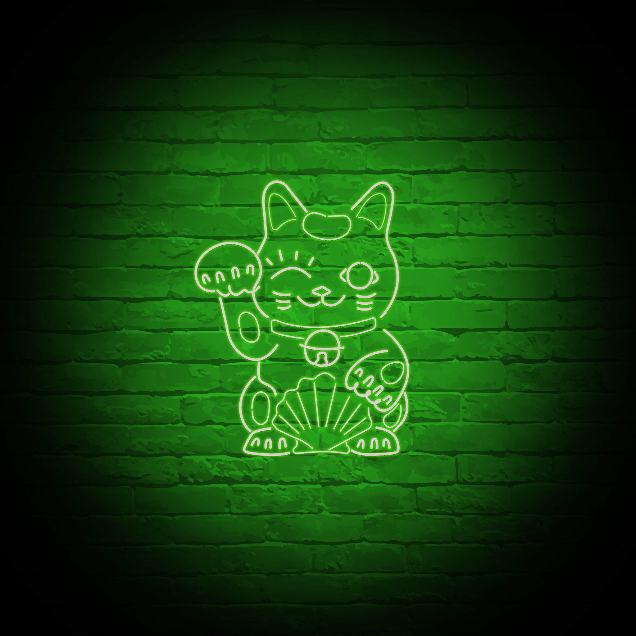 'LUCKY CAT' NEON SIGN - NeonFerry