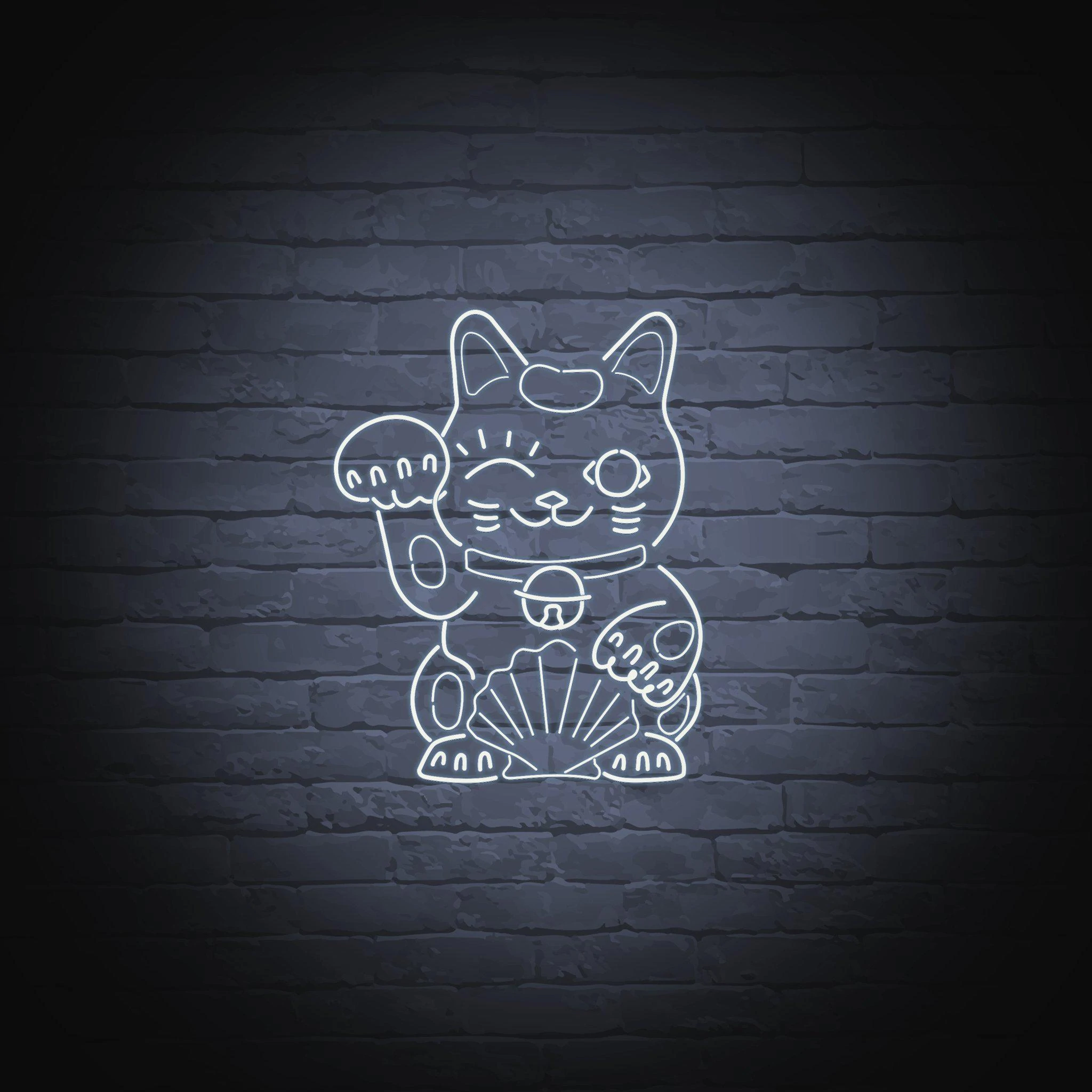 'LUCKY CAT' NEON SIGN - NeonFerry