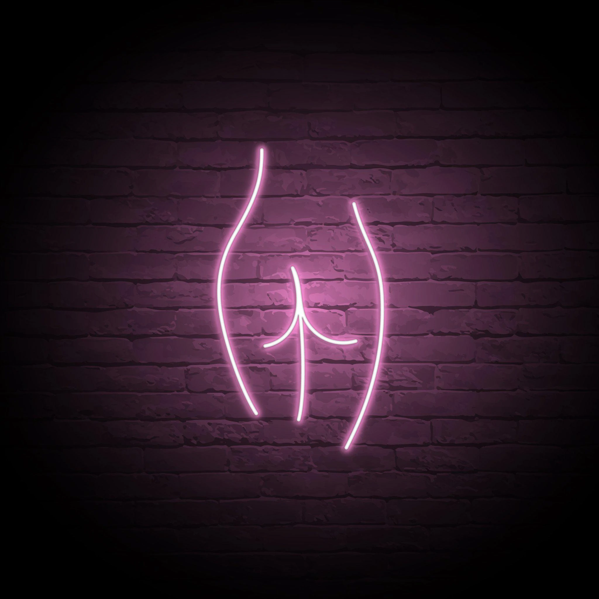 'NUDE REAR' NEON SIGN - NeonFerry