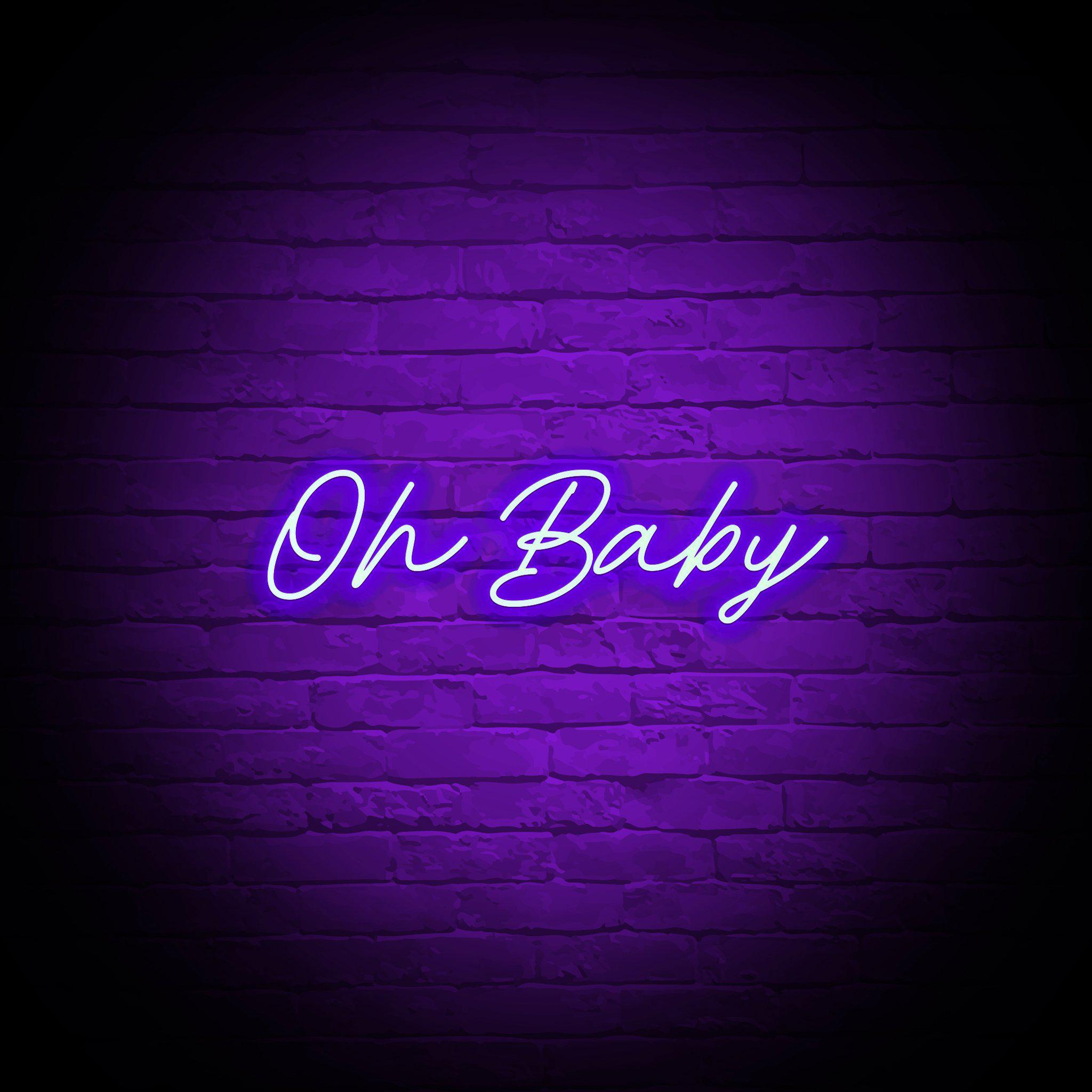 'OH BABY' NEON SIGN - NeonFerry