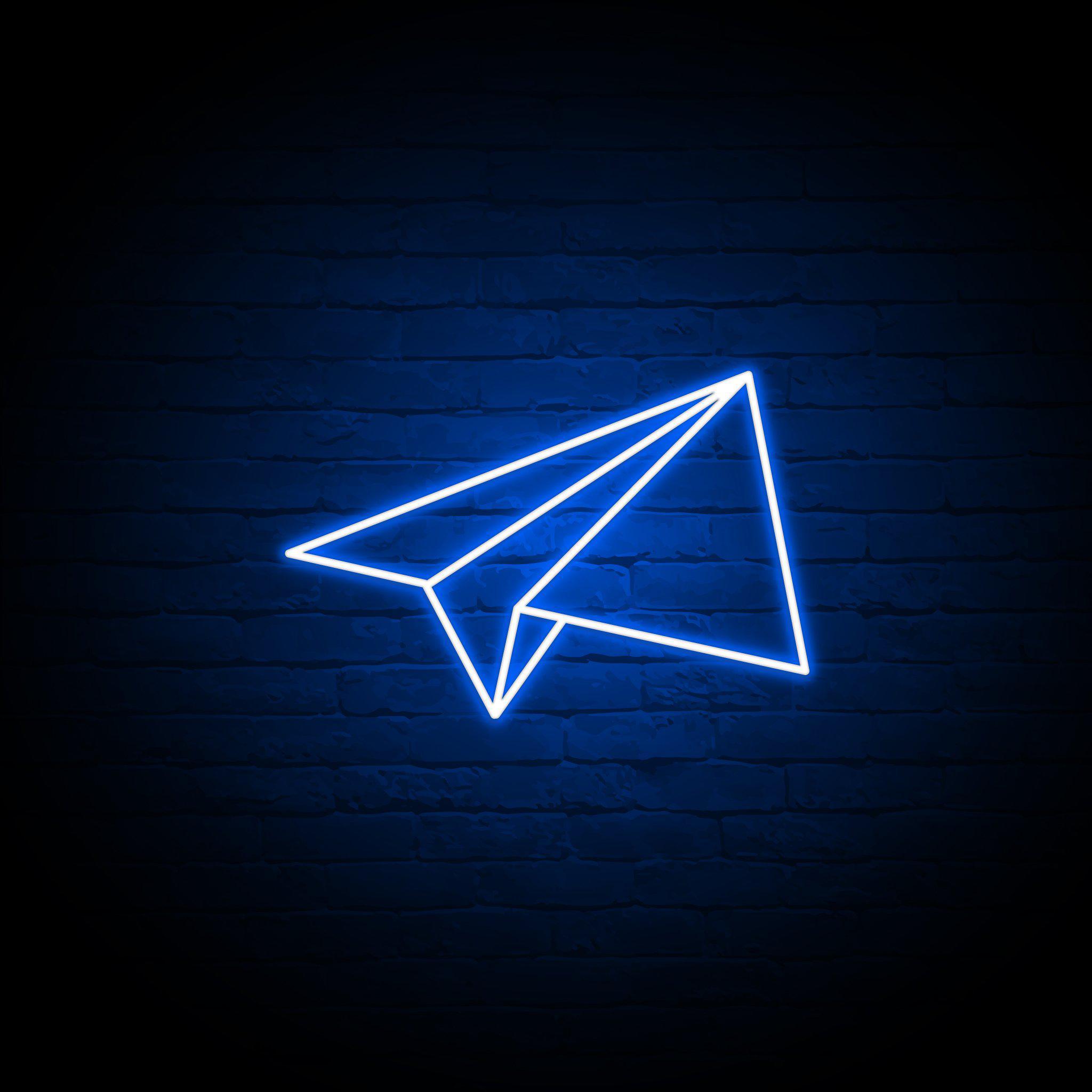 'PAPER PLANE' NEON SIGN - NeonFerry