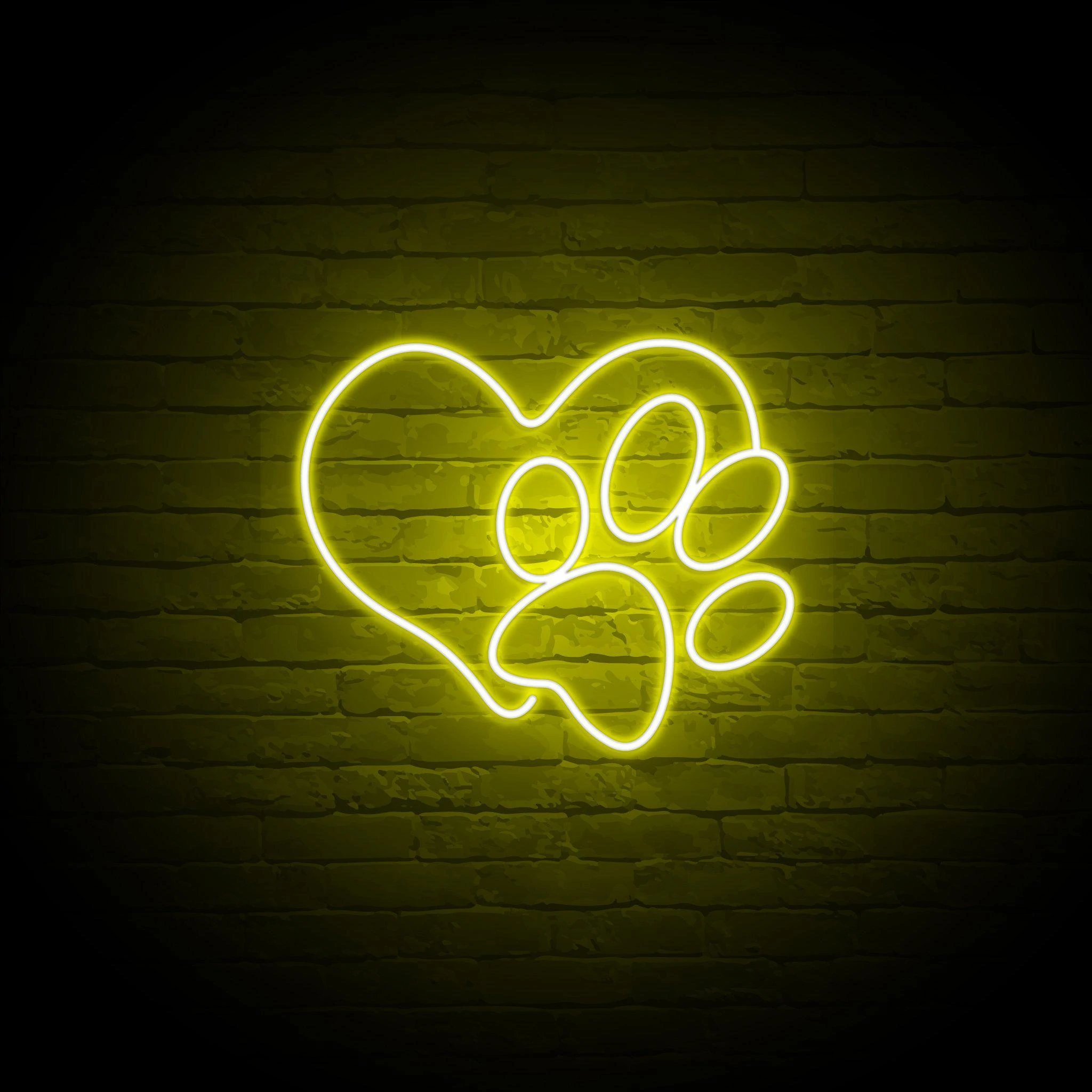 'PAW LOVE' NEON SIGN - NeonFerry