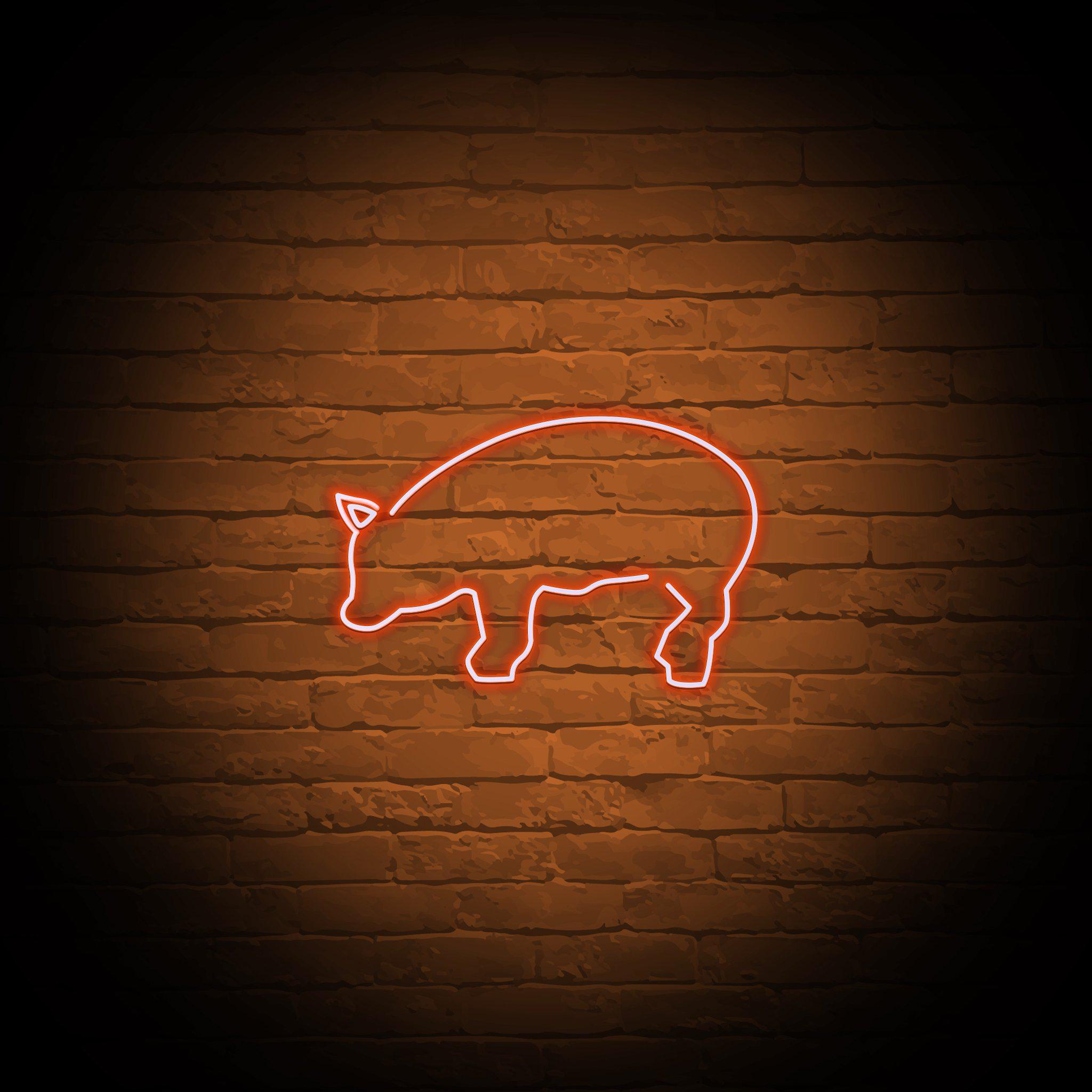 'PIG OUTLINE' NEON SIGN - NeonFerry