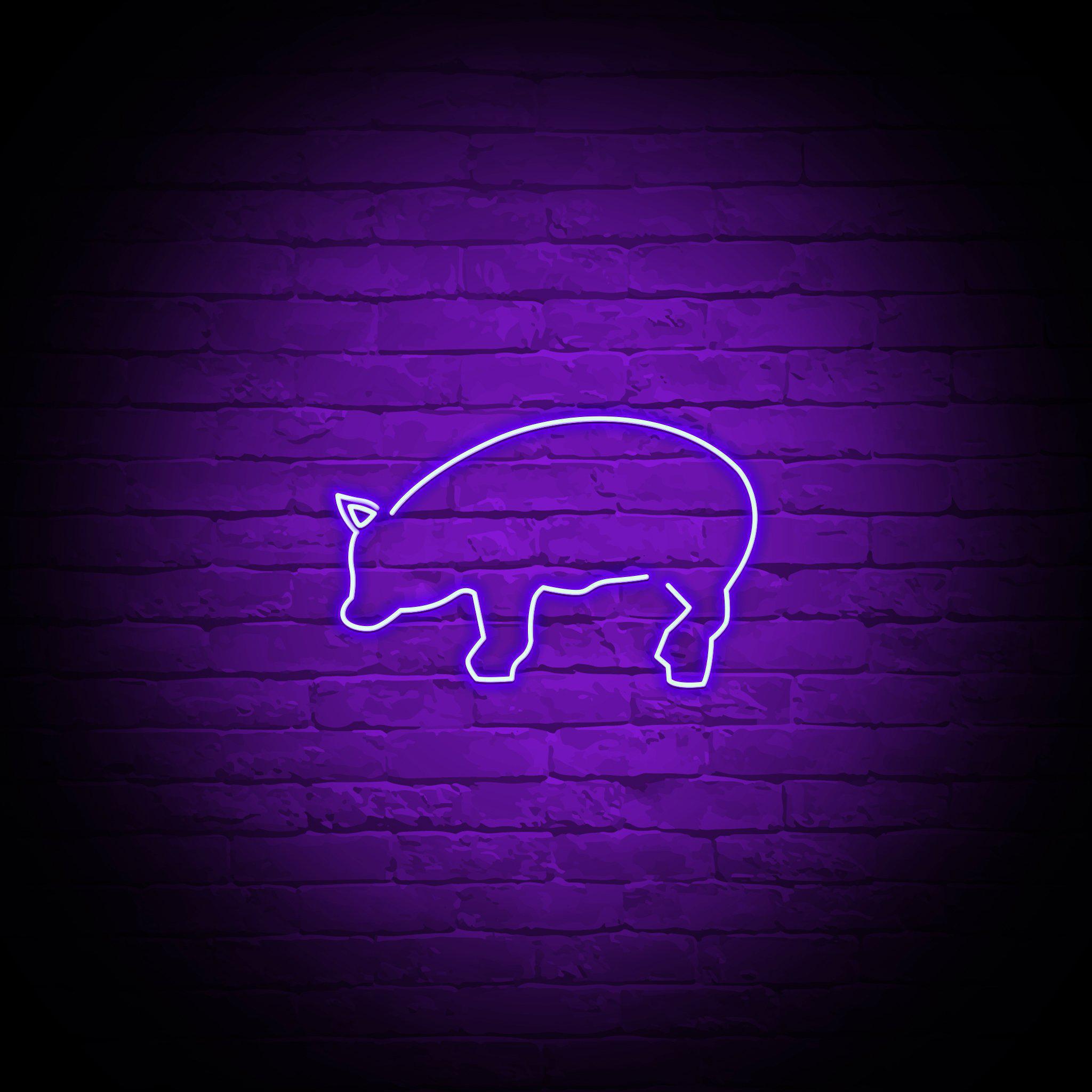 'PIG OUTLINE' NEON SIGN - NeonFerry