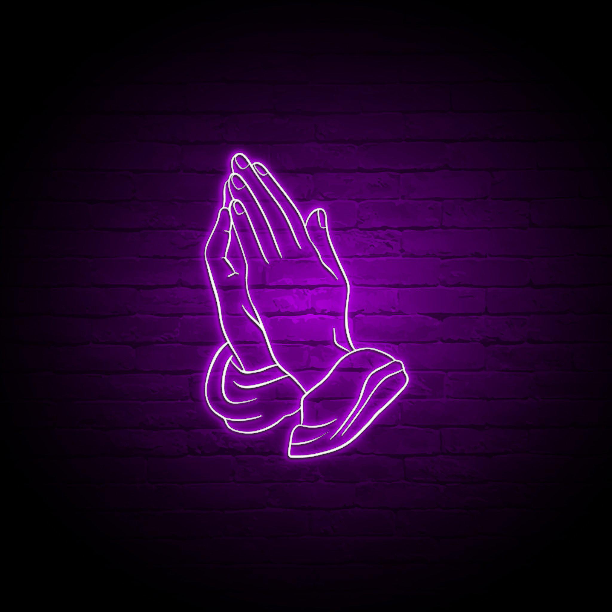 'PRAYING HANDS' NEON SIGN - NeonFerry