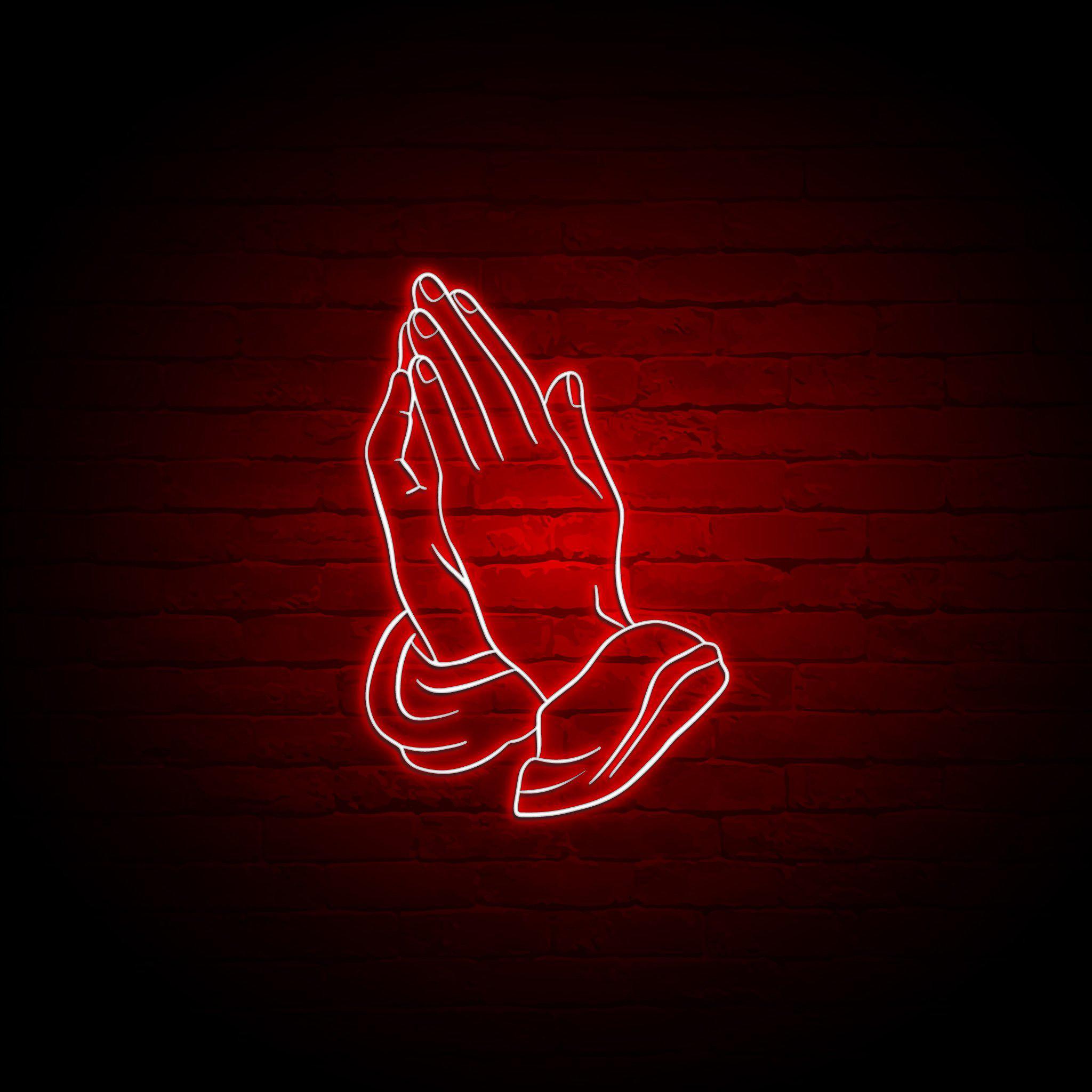 'PRAYING HANDS' NEON SIGN - NeonFerry