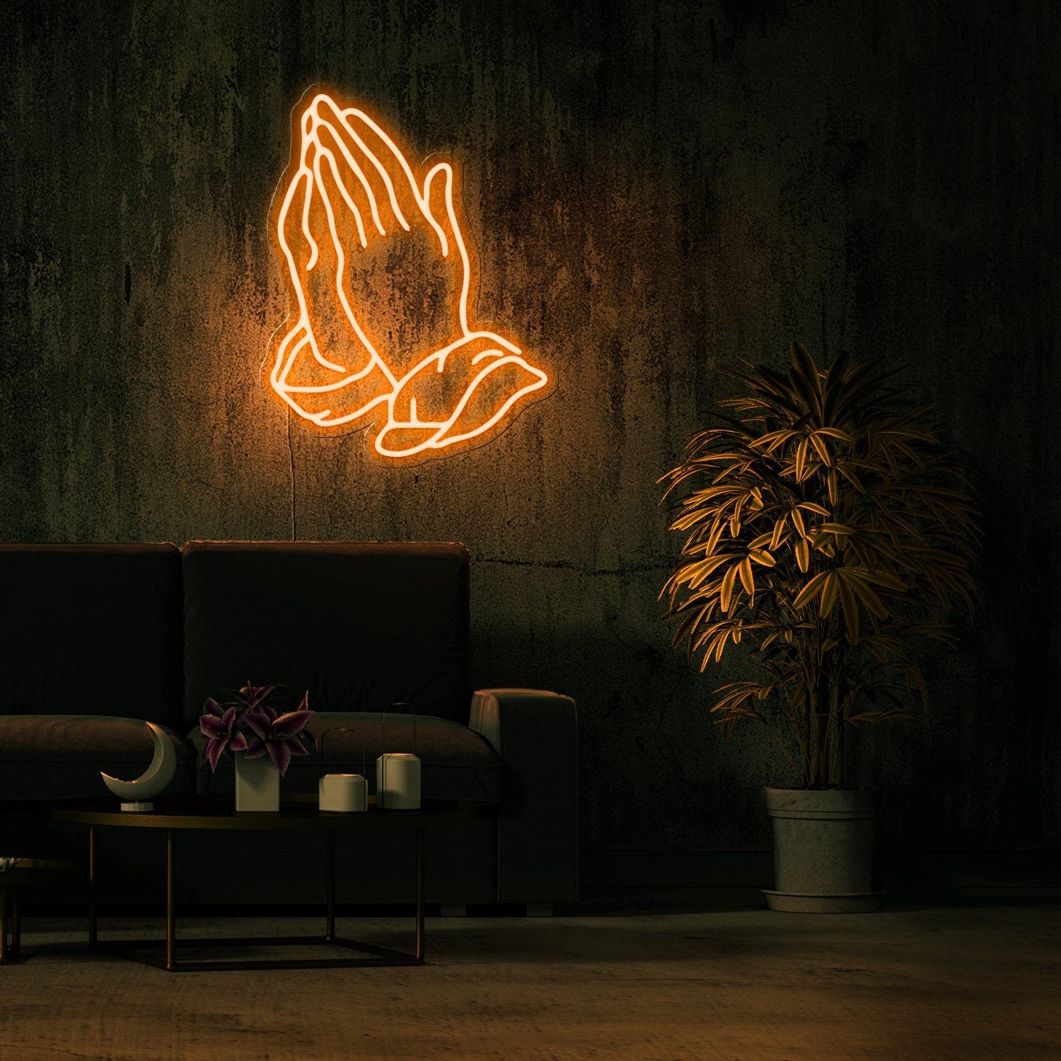 Praying Hands Neon Sign - NeonFerry