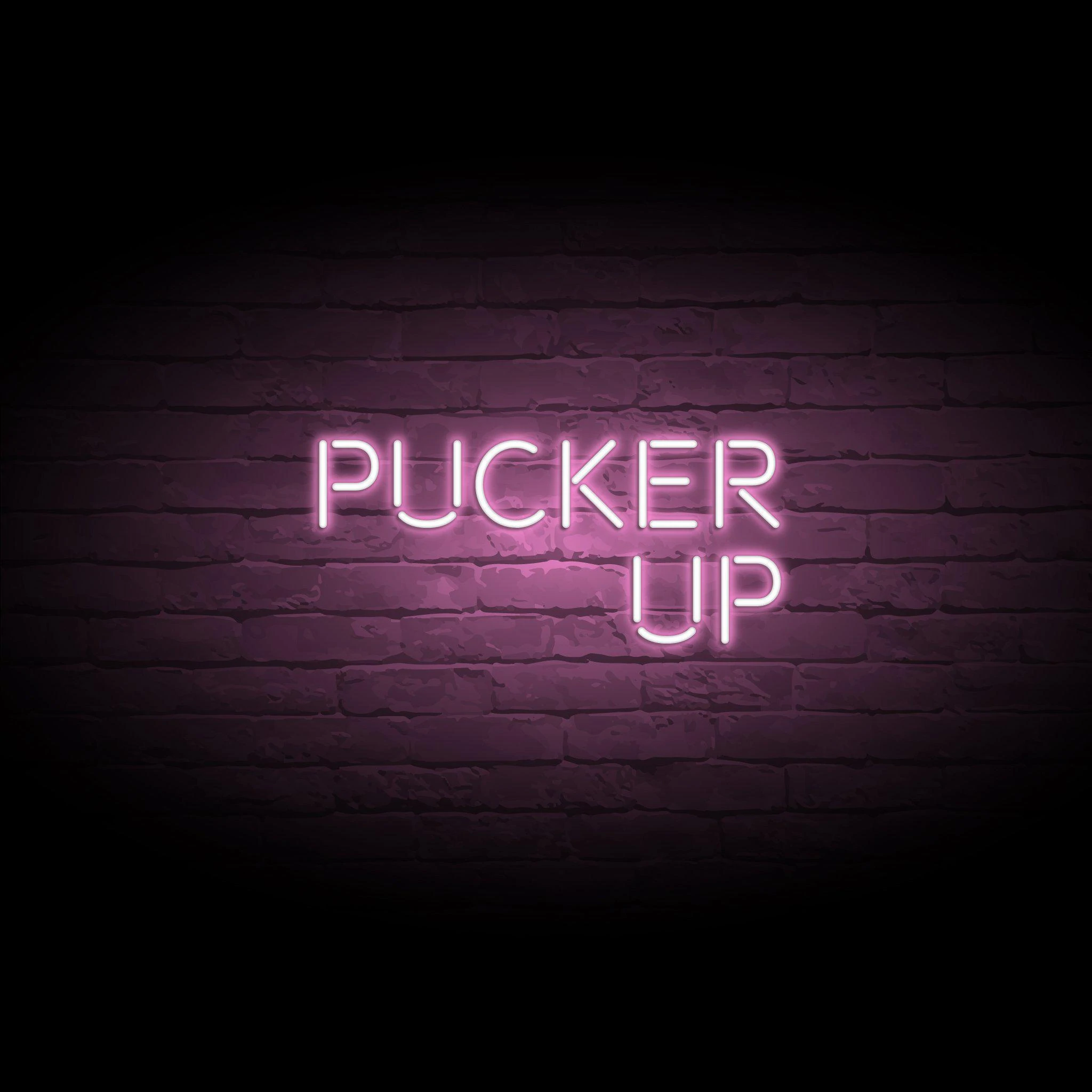 'PUCKER UP' NEON SIGN - NeonFerry