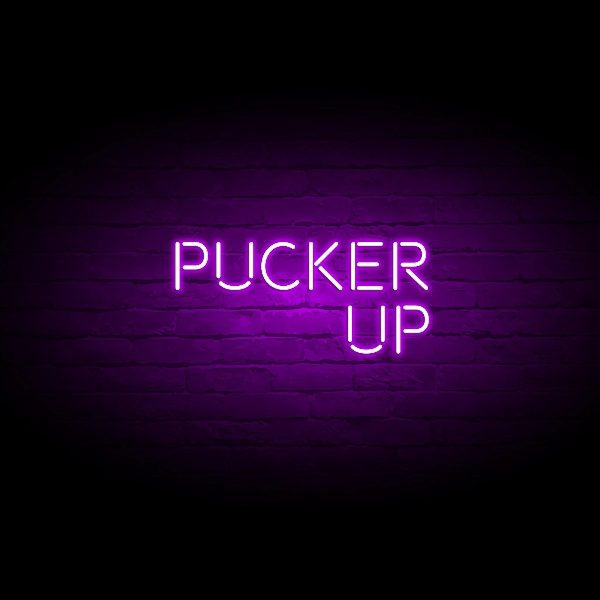 'PUCKER UP' NEON SIGN - NeonFerry