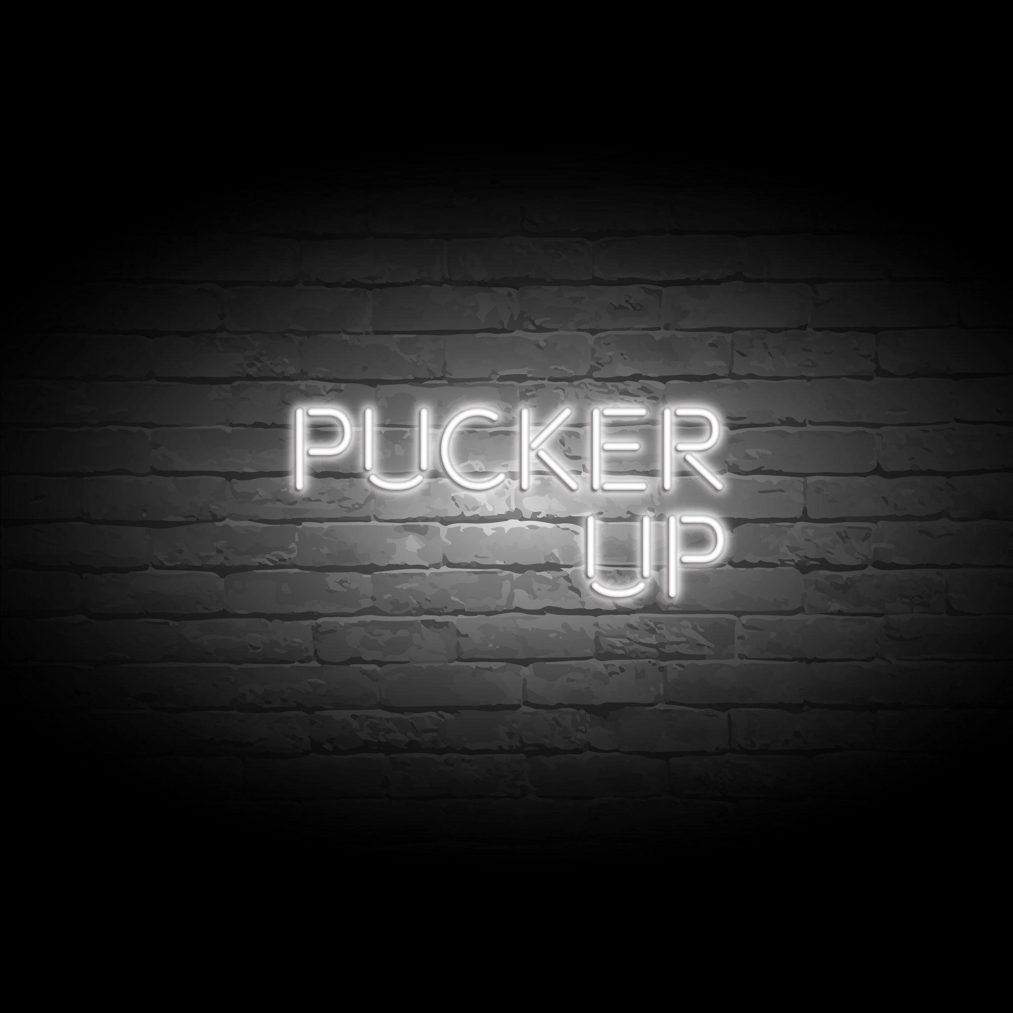 'PUCKER UP' NEON SIGN - NeonFerry