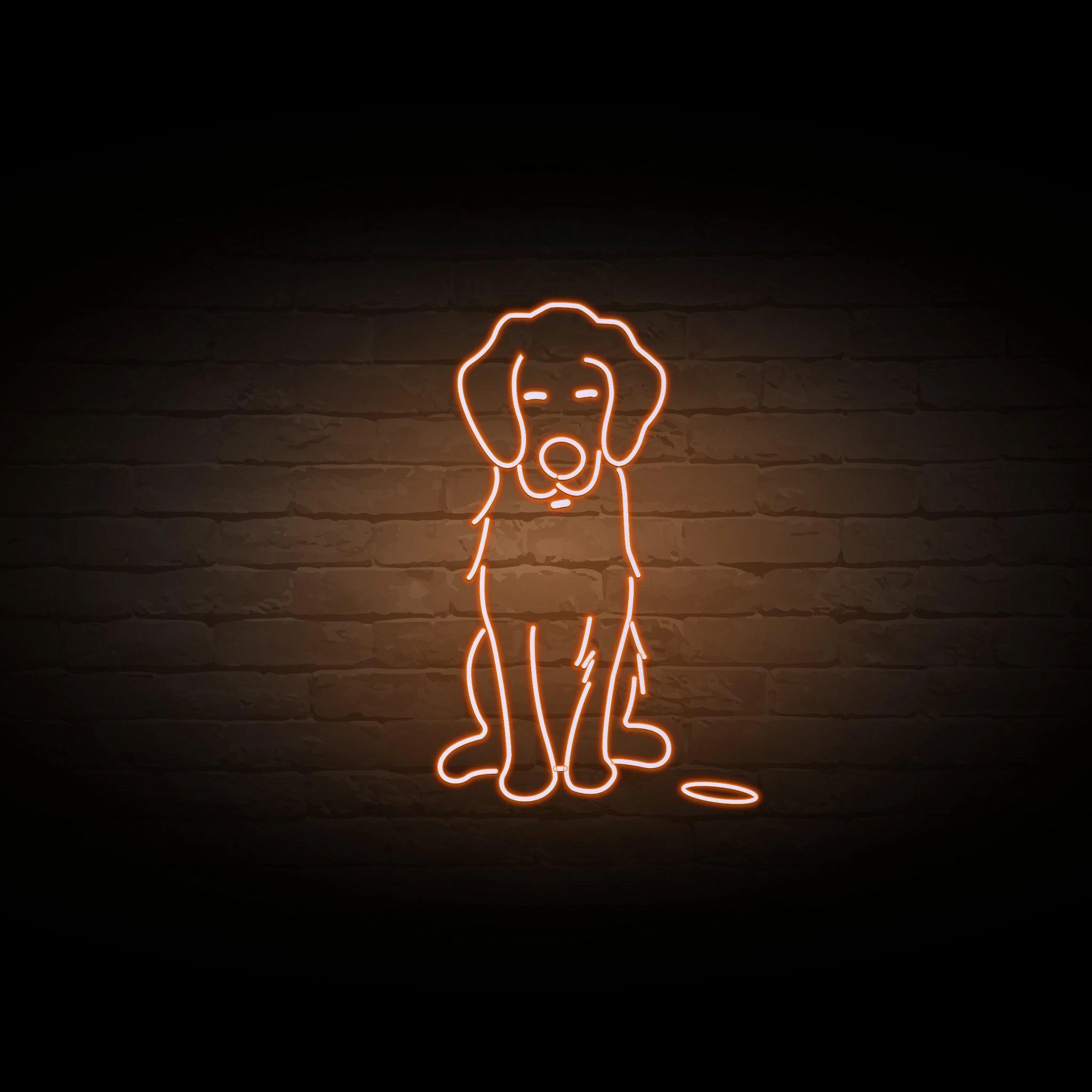 'SITTING DOG' NEON SIGN - NeonFerry