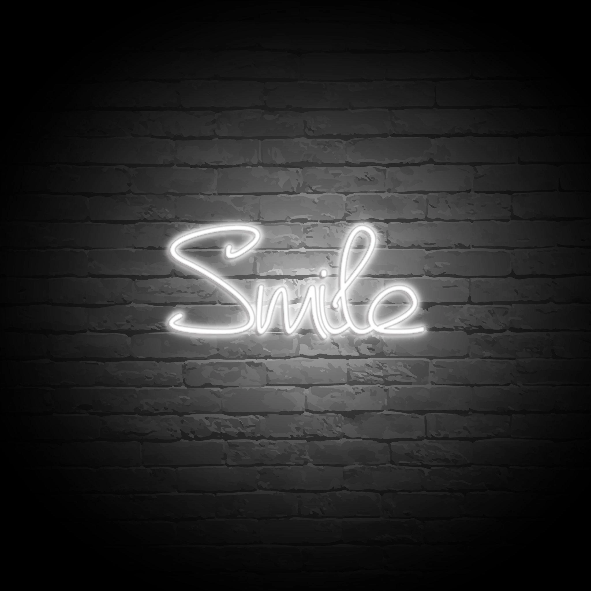 'SMILE' NEON SIGN
