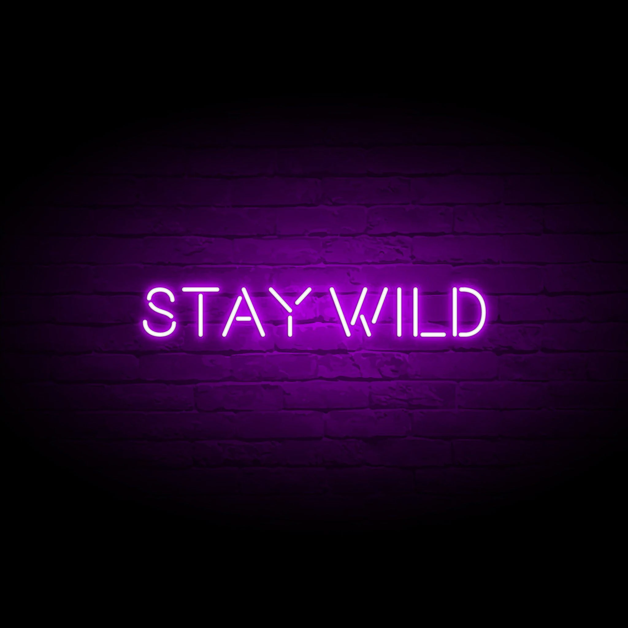 'STAY WILD' NEON SIGN - NeonFerry