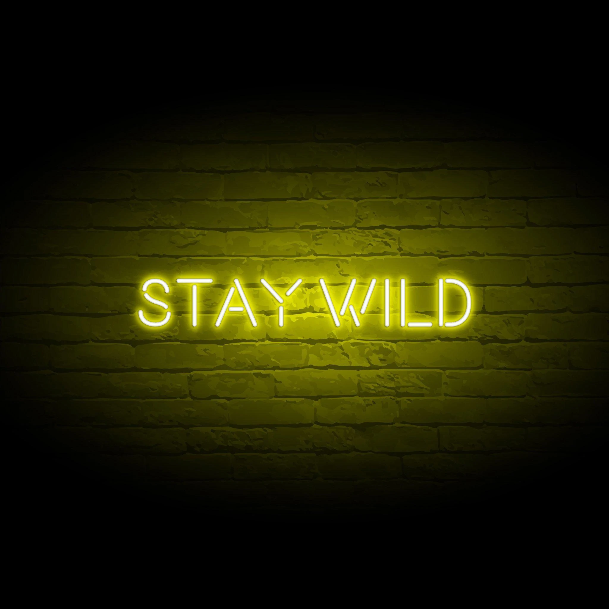 'STAY WILD' NEON SIGN