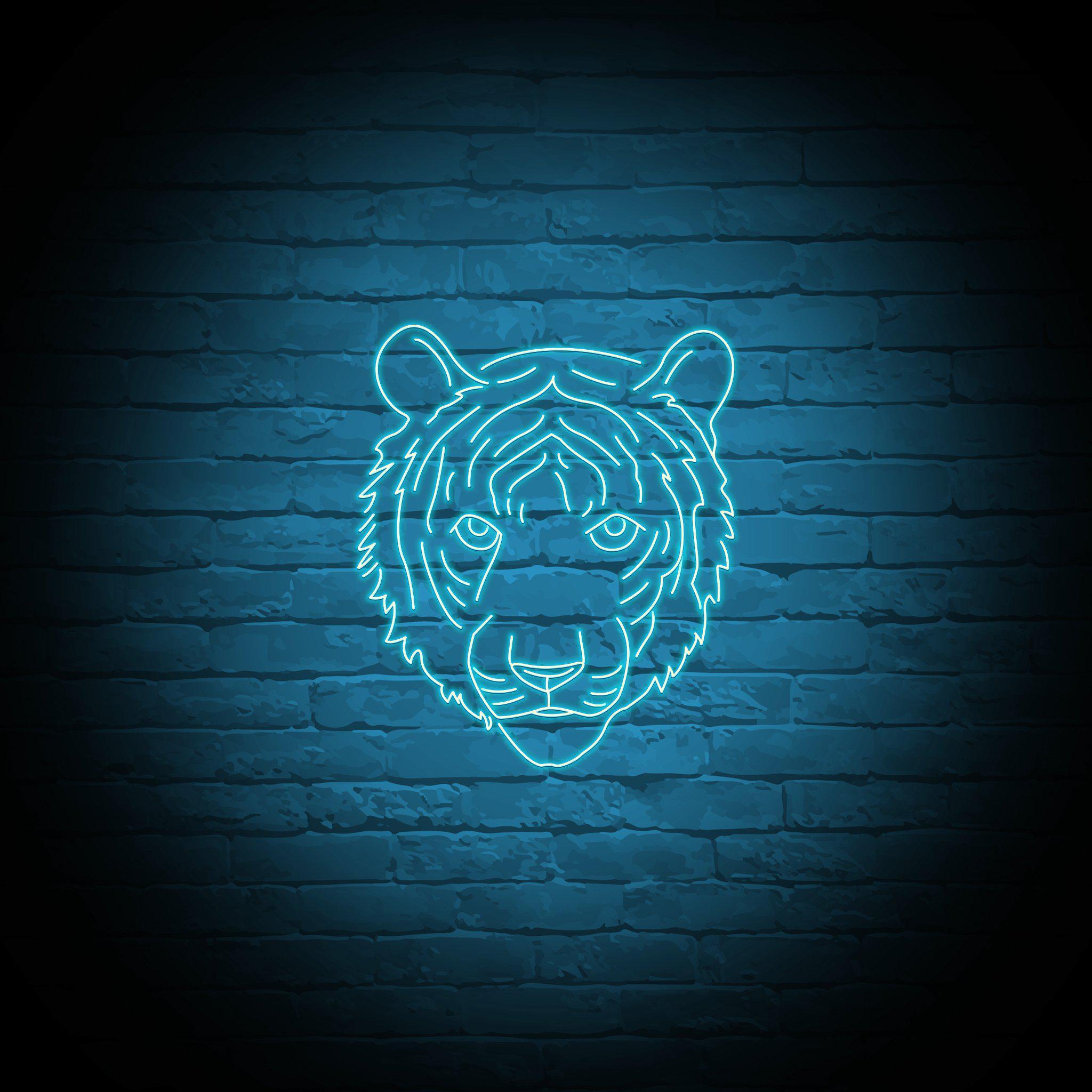 'TIGER FACE' NEON SIGN