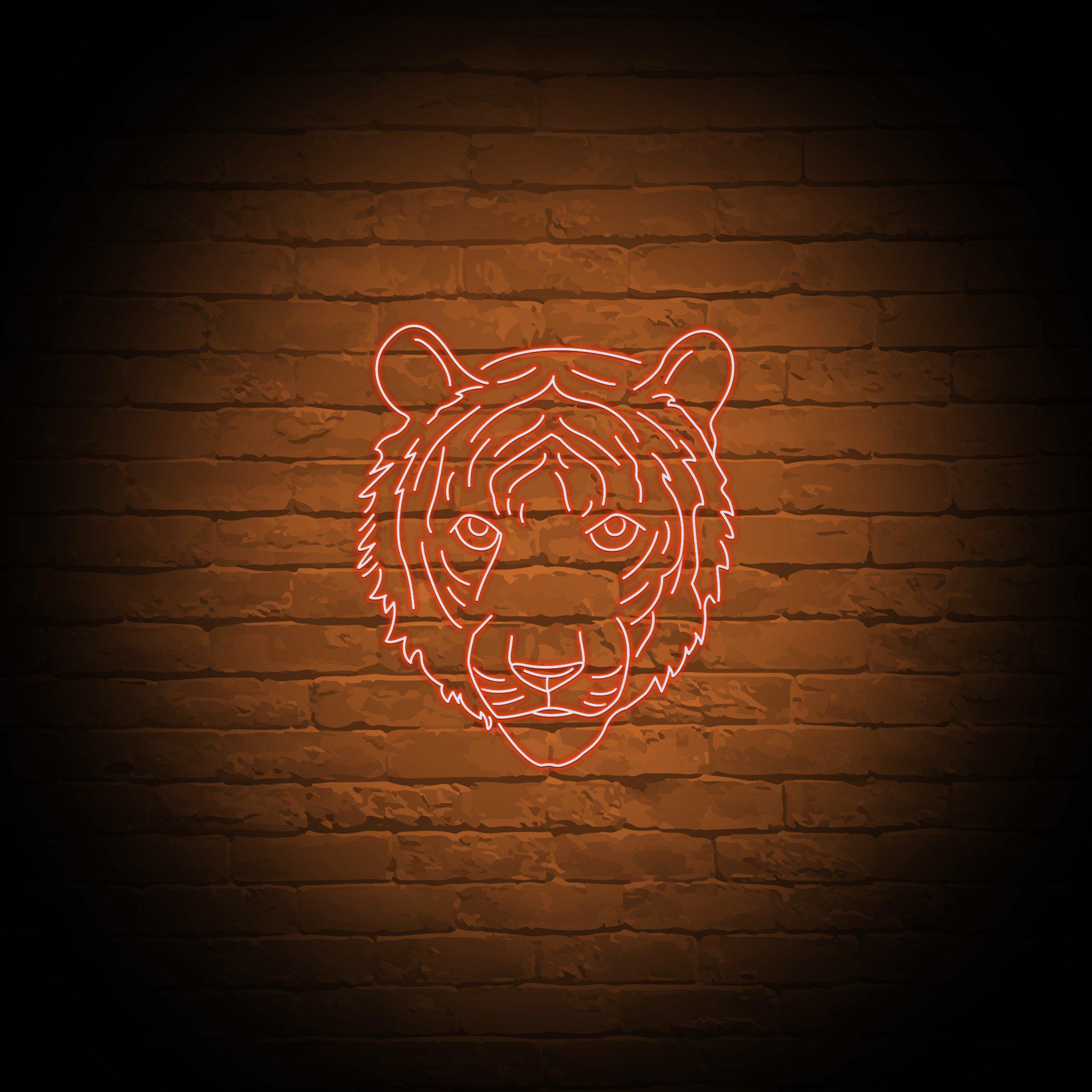 'TIGER FACE' NEON SIGN