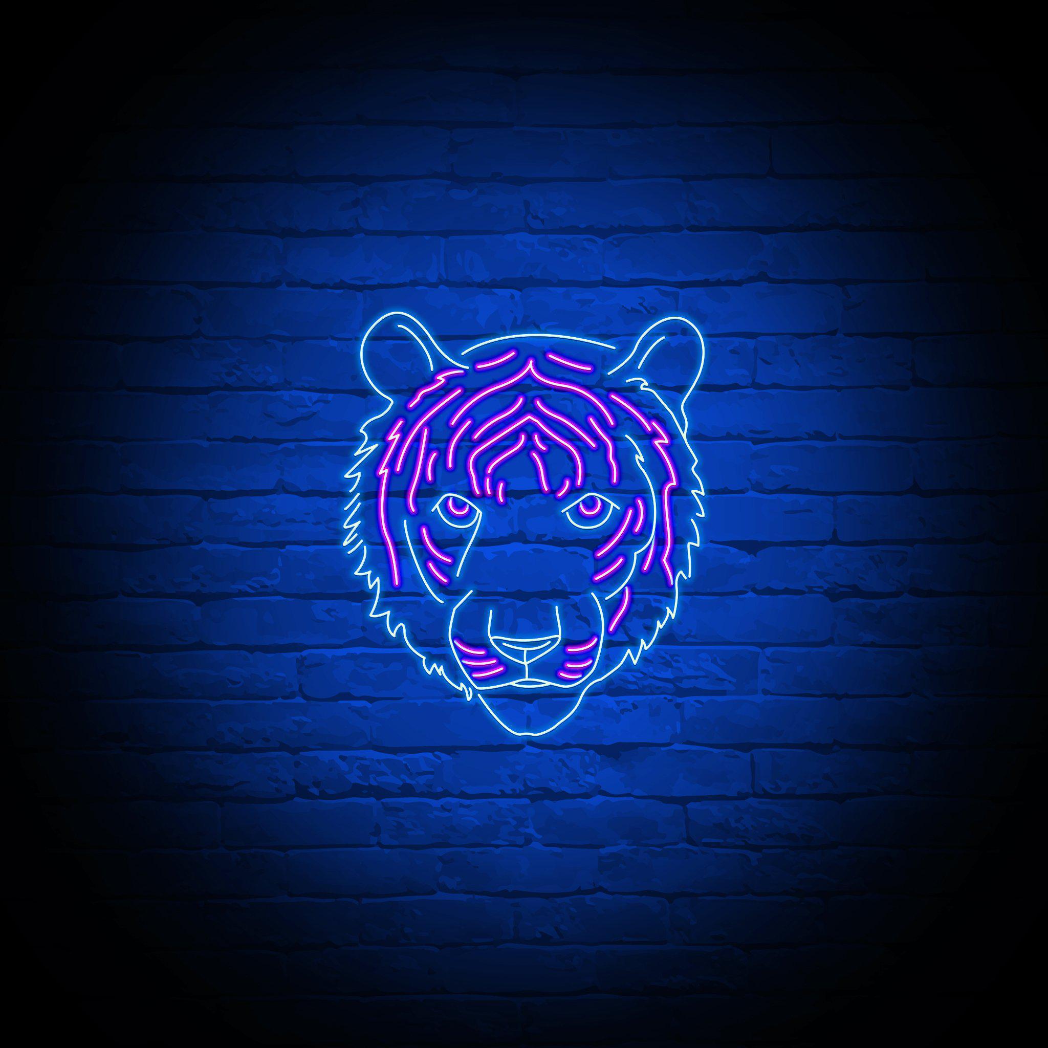 'TIGER FACE' NEON SIGN - NeonFerry