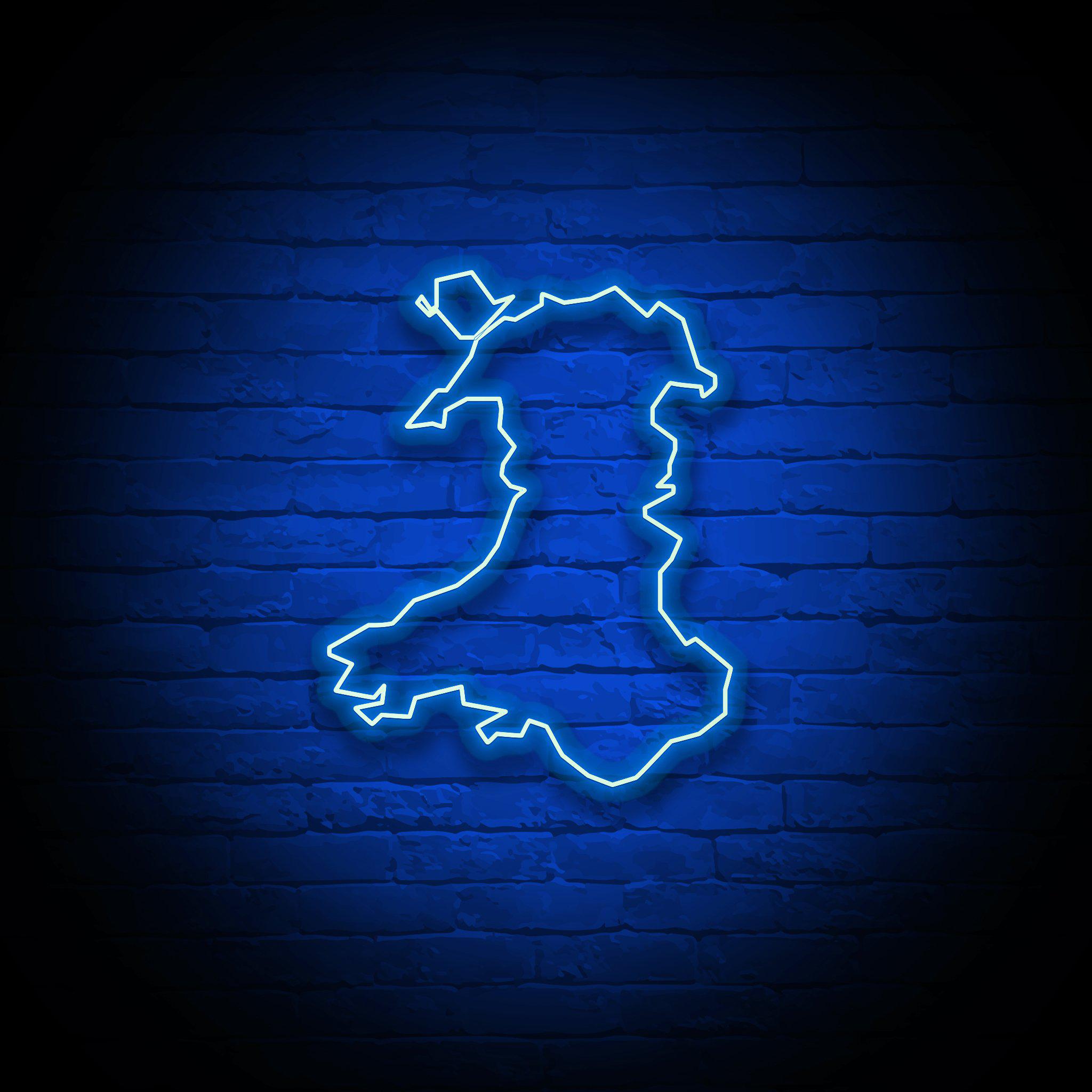 'WALES' NEON SIGN