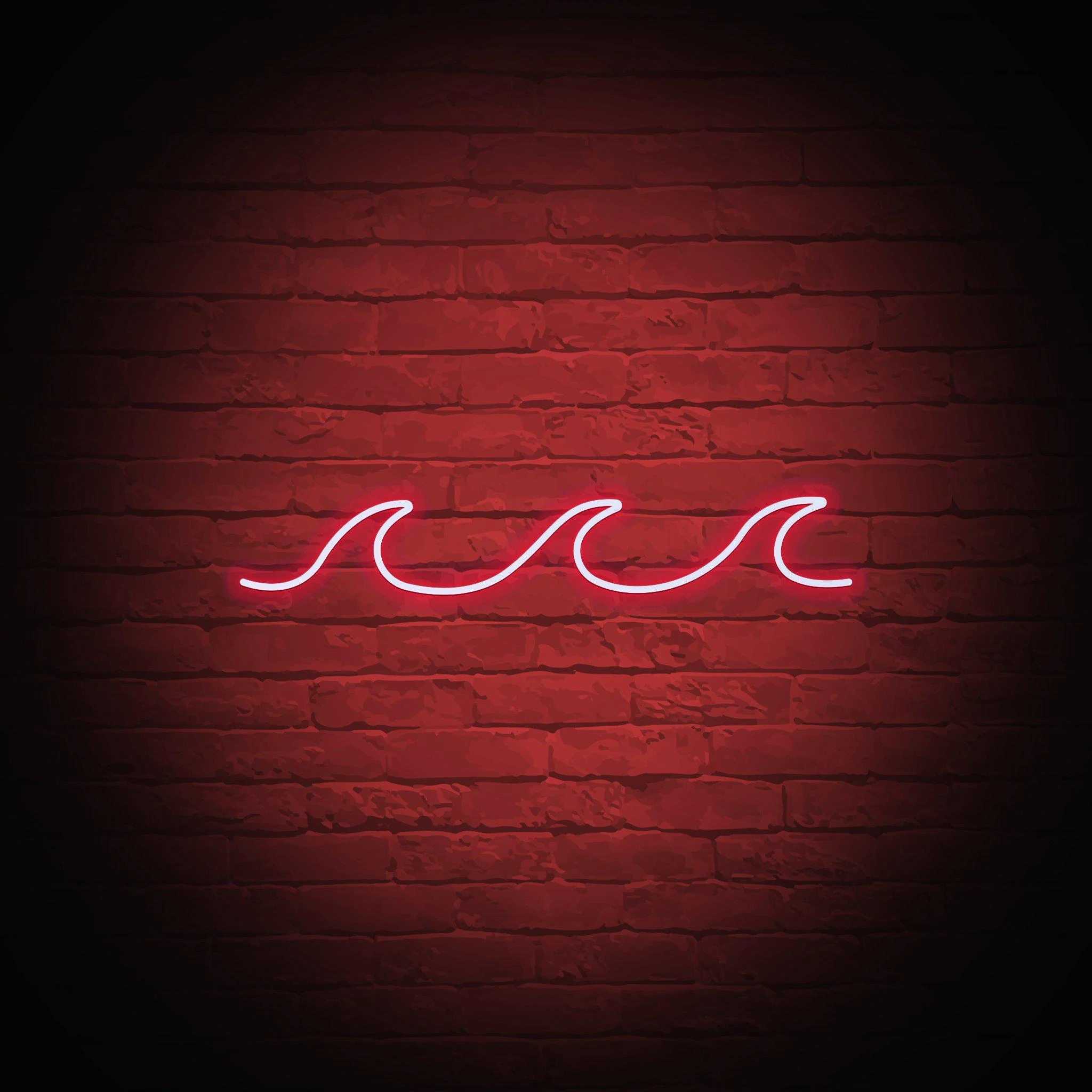'WAVES' NEON SIGN